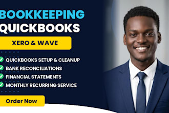 do monthly bookkeeping in quickbooks online, xero, and wave