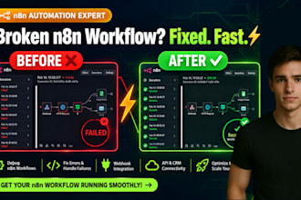 fix n8n workflow error, n8n debugging, n8n error handling and n8n support