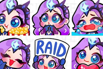 twitch emotes,stream overlay,twitch stream overlay,animated twitch overlay,chibi