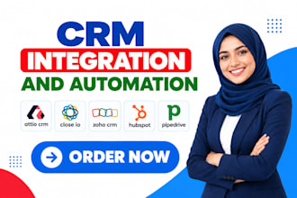 setup attio crm close io integration zoho crm hubspot ghl pipedrive automation