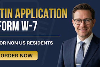 apply for an itin individual taxpayer number with form w7 for non US residents