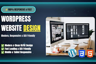 design a responsive wordpress website and optimize performance
