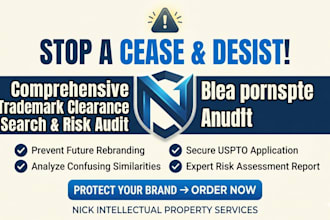 run a trademark clearance search and risk assessment report for your startup