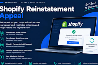 reinstate suspended shopify store payment hold appeal policy fix store recovery