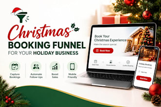 build a christmas holiday appointment booking funnel for your business
