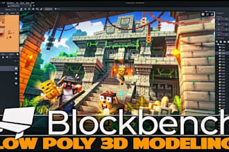 create professional minecraft blockbench 3d models, textures and animations