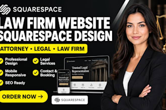 build squarespace law firm website attorney legal advice website