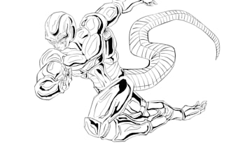 draw in the style of dbz