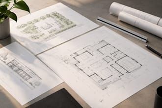 create architectural blueprints, 2d floor plans and site plans in autocad