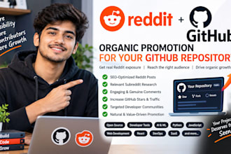 promote your github repository organic via reddit