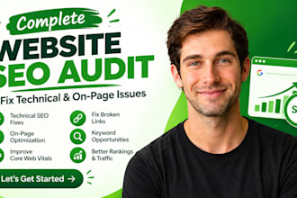 perform website SEO audit and fix technical and on page issues