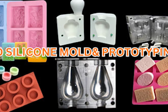 design custom silicone old resin casting 3d printing mold industrial prototyping