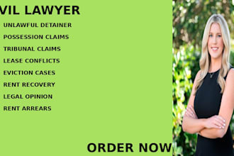 handle eviction, landlord tenant conflicts, lease breach and rent recovery cases