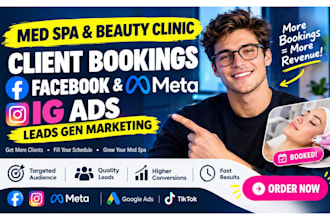 med spa beauty clinic client bookings facebook meta ig ads leads gen marketing