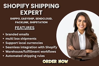 setup shopify shipstation shippo easyship sendcloud packlink