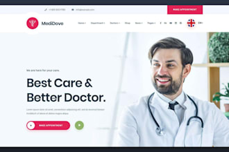 build clinic website doctor healthcare website telehealth site mobile doctor web