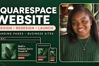 design or redesign a modern squarespace website