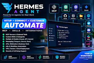 deploy hermes agent setup customization mcp  skills ai automation workflows