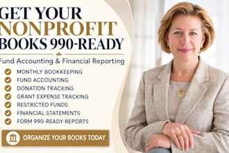provide nonprofit bookkeeping, fund accounting and form 990 ready financials