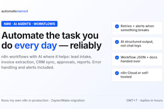 build an n8n automation with ai agents, error handling and documentation