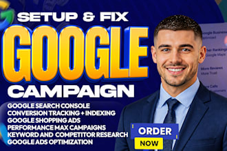 set up and fix google ads PPC and search console