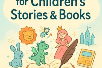 children storybook cover, children illustration, kid storybook