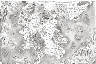 do hand drawn fantasy book map illustration cartography map novel board game map