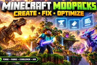 minecraft modpack create fix optimize forge fabric cobblemon ark survival server
