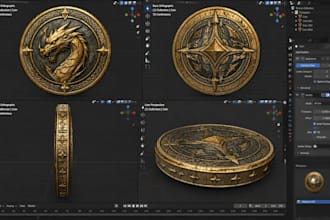 sculpt custom 3d coins, challenge coins and medallions