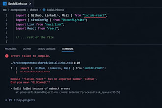 fix bugs and errors in your react or nextjs website