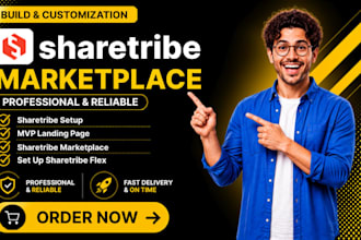 customize sharetribe marketplace website setup sharetribe landing page mvp