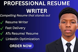 an ats friendly professional resume CV and linkedin profile
