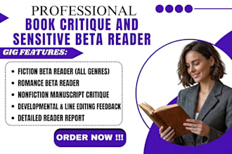 critique manuscript, beta read self help books, provide developmental feedback