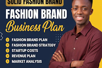 create a fashion brand business plan with revenue model and growth strategy