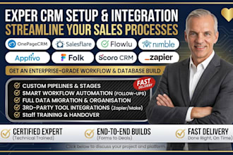 setup onepagecrm salesflare flowlu nimble crm integration apptivo folk scoro crm
