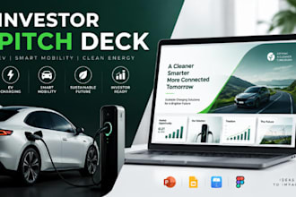 design smart mobility ev charging connected vehicle investor pitch deck