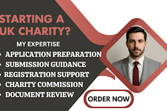prepare your UK charity registration application for charity commission