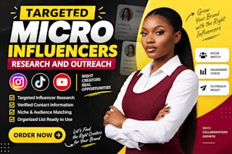 research targeted instagram micro influencers for influencer marketing