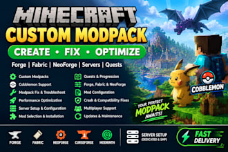 create fix optimize custom minecraft modpacks cobblemon forge fabric servers