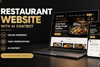 design a restaurant website on wordpress with ai order chatbot