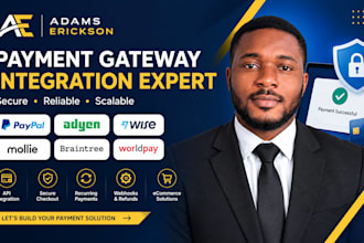 integrate wise, adyen, paypal, mollie, braintree and wordpay payment gateway