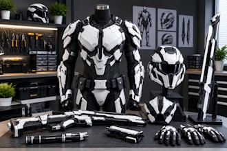 design 3d printable cosplay armor, helmets, masks and props