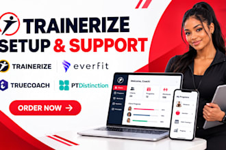 set up trainerize and upload workout programs in trainerize for fitness coaches