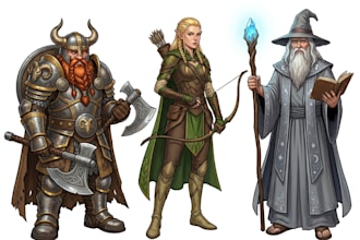 create fantasy illustrations and concept art