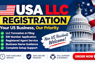 register USA llc, llc formation, ein number and business registration