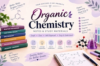 create chemistry notes and study materials