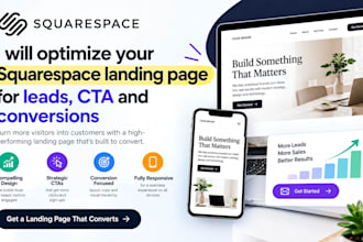 optimize your squarespace landing page for leads, cta and conversions