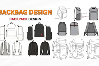 design your fashion backpack handbag wallet luggage bag tech pack