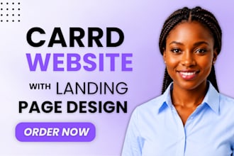 carrd website design carrd landing page redesign carrd site carrd landing page