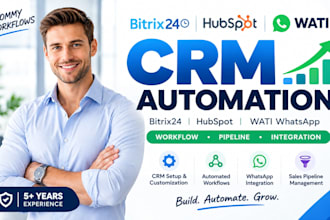 do bitrix24 workflow hubspot crm wati whatsapp integration pipeline automation